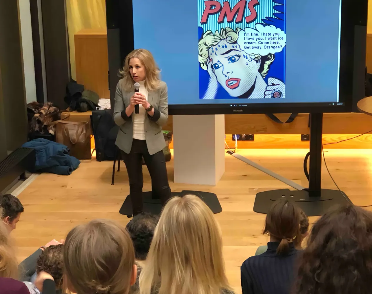 Gabi presenting a Vitality Talk